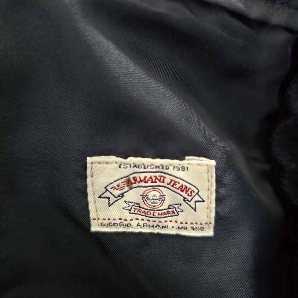 Armani Jeans Viscose Linen Blend Cargo Pants Navy Made in Italy Size US 10 - Picture 8 of 12